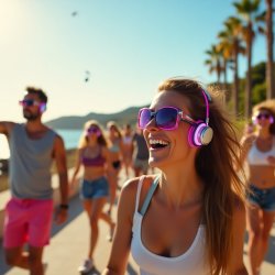 ¡Caminata Fitness Disco Silenciosa! Guardamar Una Experiencia de Fitness Divertida