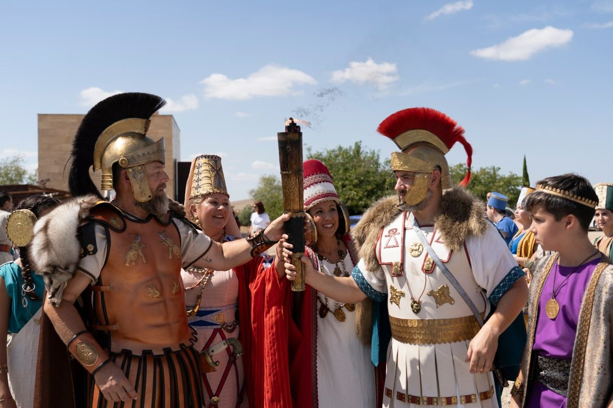 Sacred Fire Torch Relay through Fuente Álamo