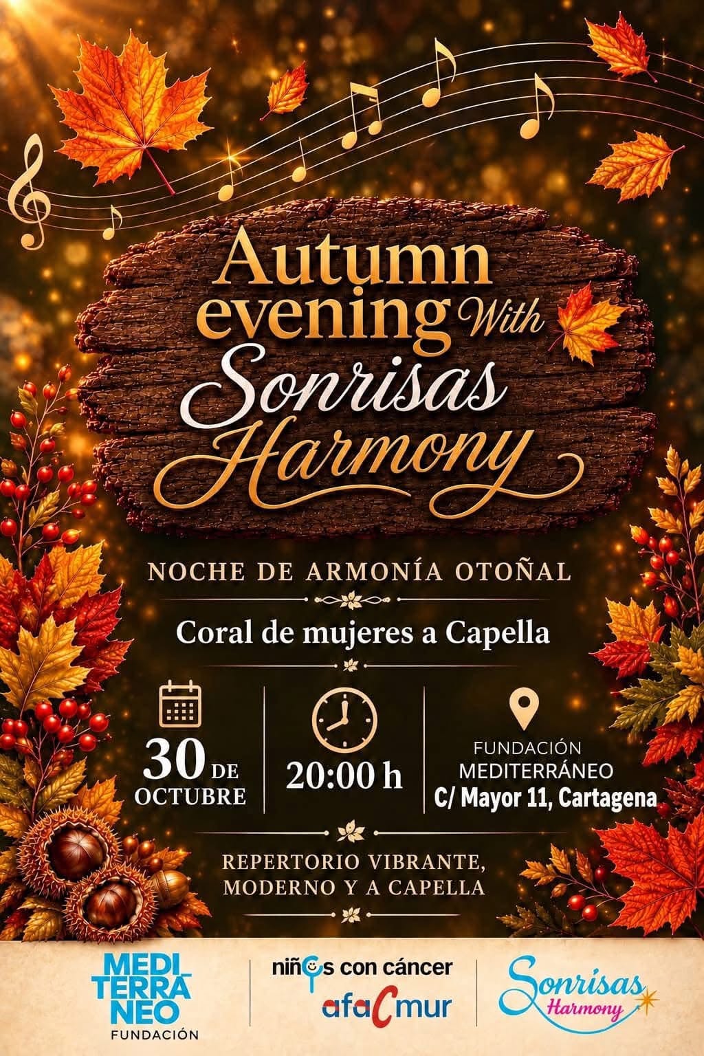 Noche de Otoño con Sonrisas Harmony
