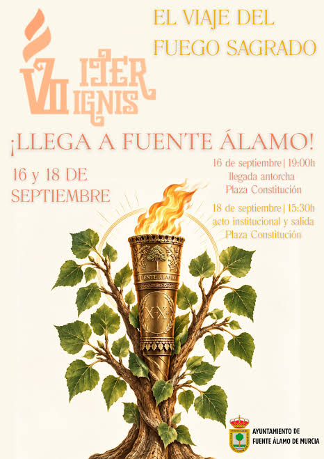 Sacred Fire Torch Relay in Fuente Álamo