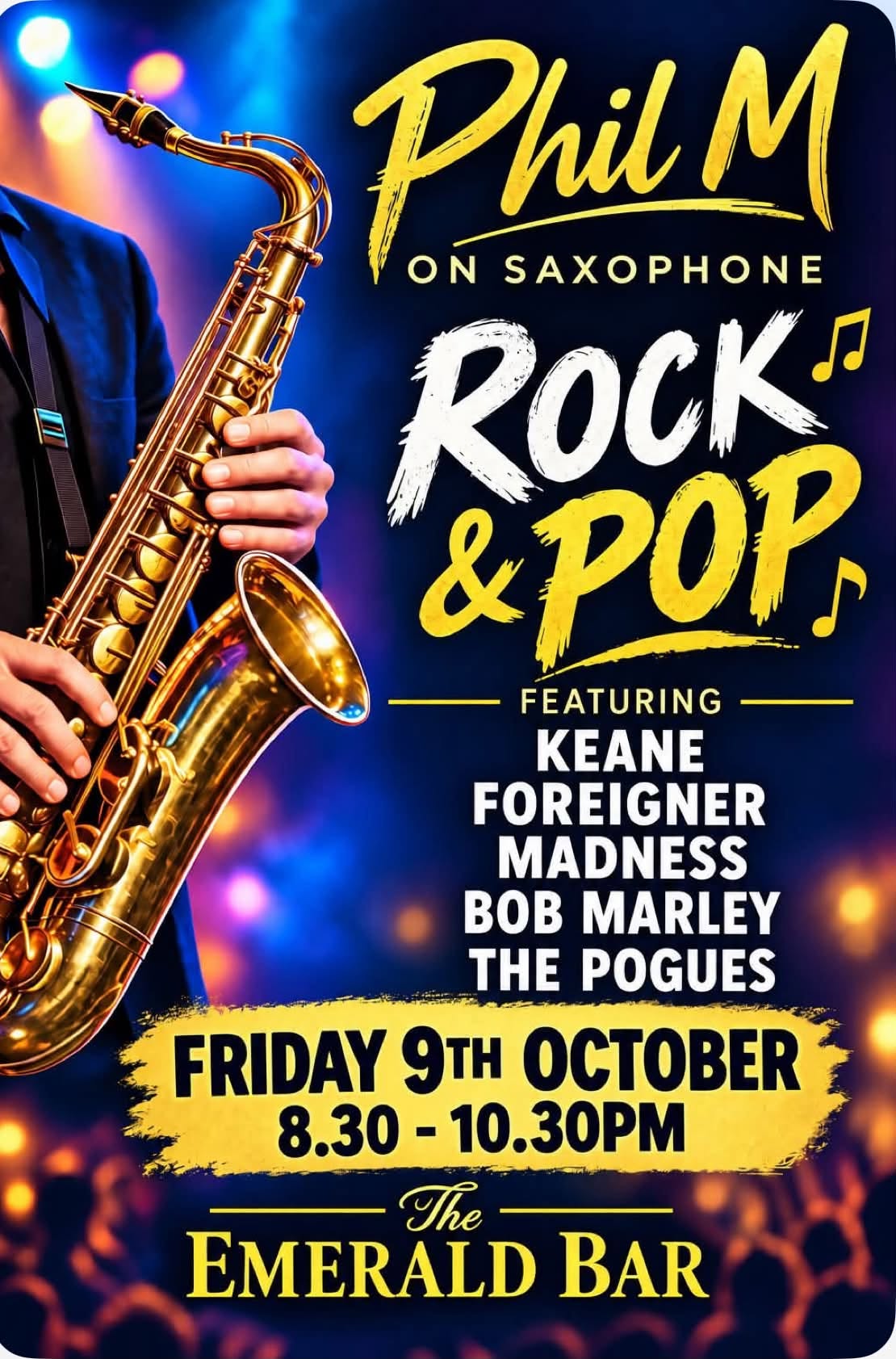Phil M al Saxofón: Rock y Pop