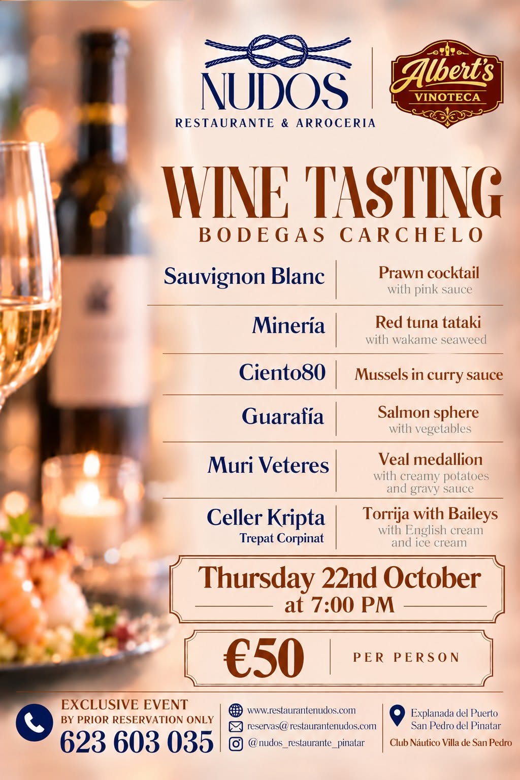 Cata de vinos de Bodegas Carchelo