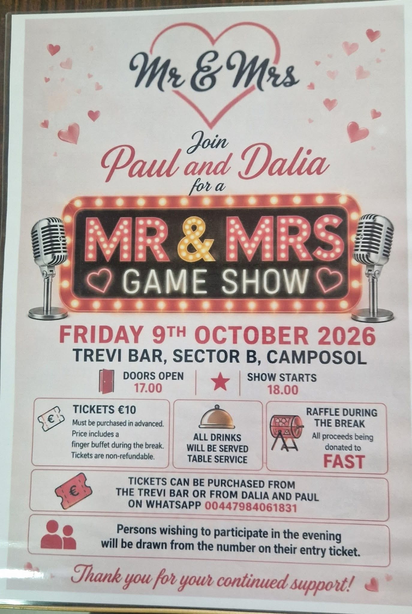 MR & MRS GAME SHOW