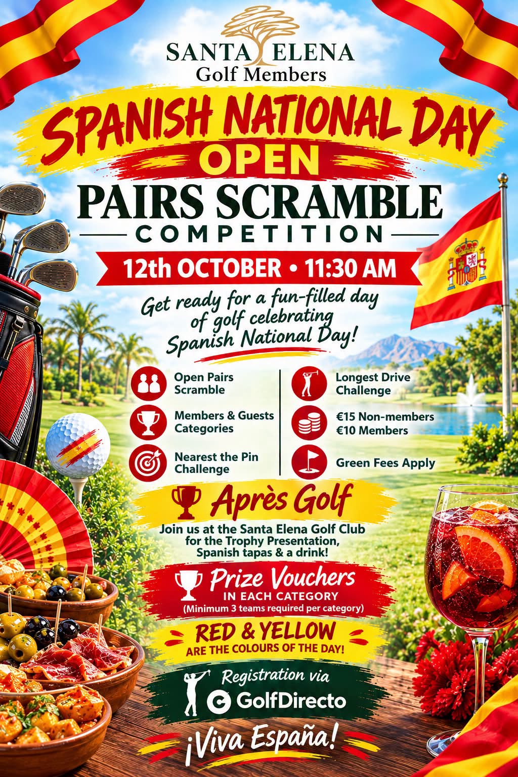Spanish National Day Open Pairs Scramble Competition